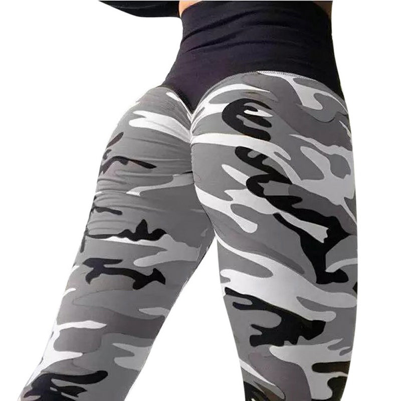 Camo Leggings - gray / Waist-58-66cm/22.83-25.98in, Length-91cm/35.83in