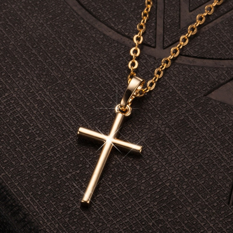 Cross Pendant Necklace - GOLDEN B