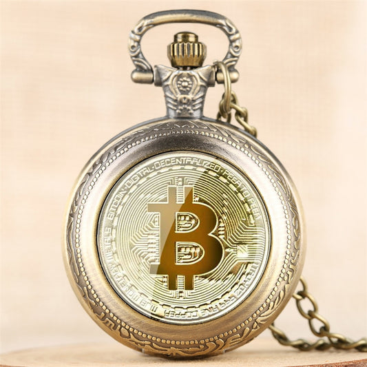 Bitcoin Design Pocket Watch