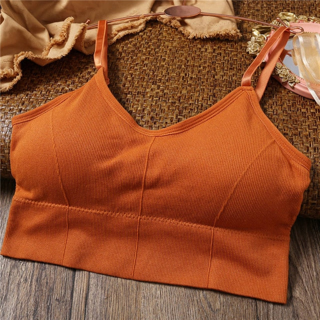 Tank Crop Top - ORANGE / 35-50KG cup ABCD / China - ORANGE / 35-50KG cup ABCD / Russian Federation