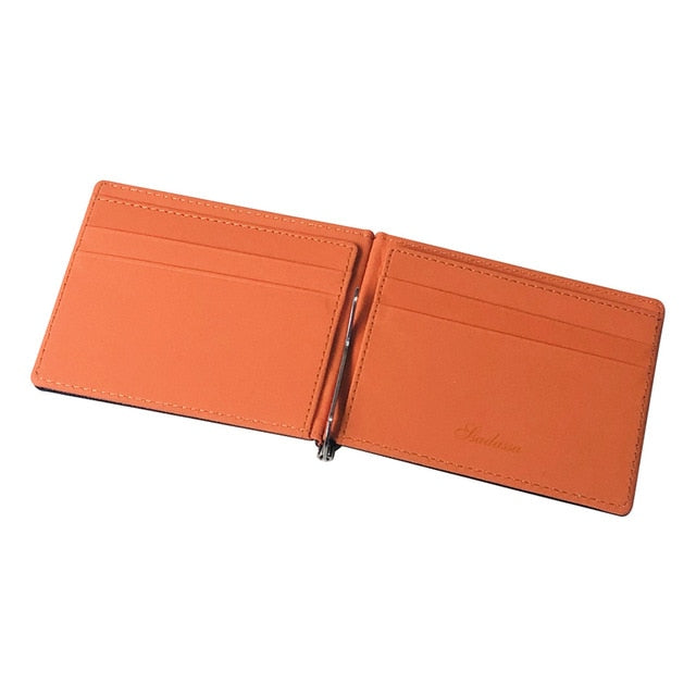 BLEVOLO Men’s Wallet Short Skin / 4 Colors - A Style Orange