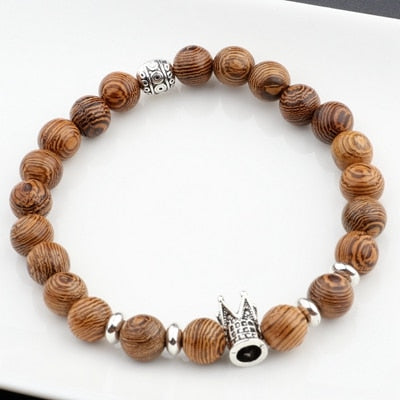 Natural Wood Beads Cross Prayer Bracelets - 1 / China - 1 / United States