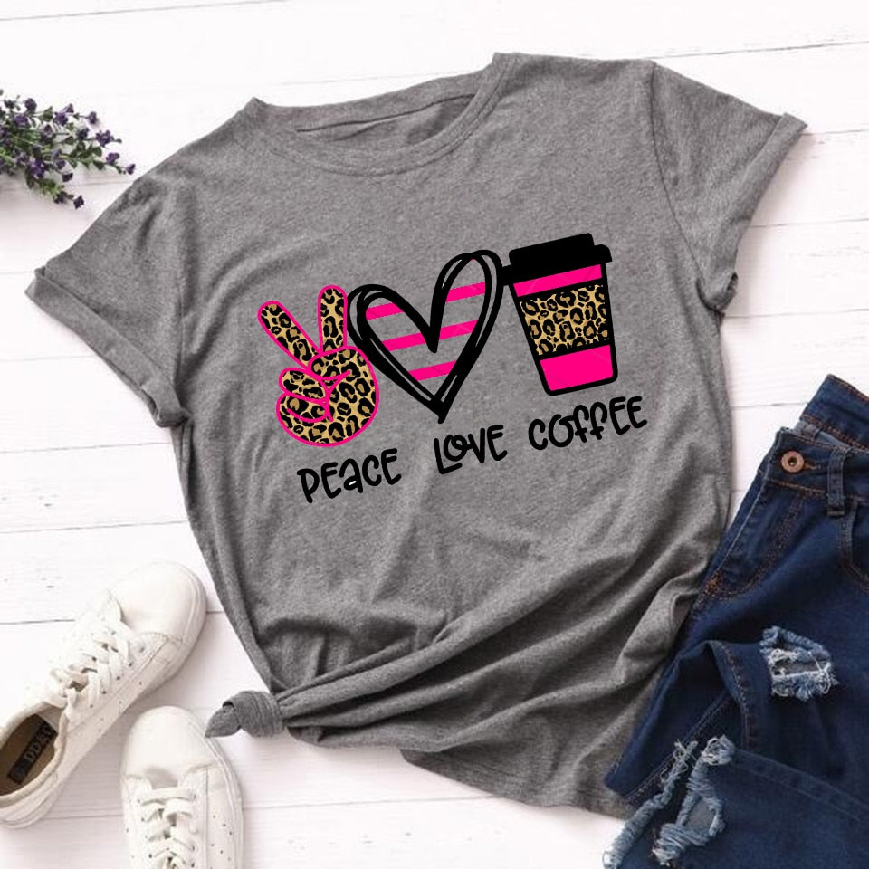 Peace Love Coffee T-Shirt