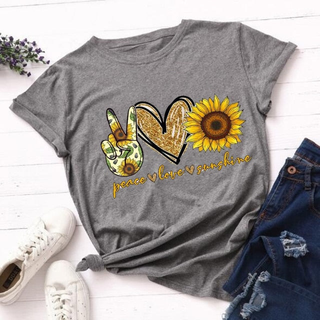 Peace Love Coffee T-Shirt - 906N-ff-422-1-8 / XXS - 906N-ff-422-1-8 / XS - 906N-ff-422-1-8 / S - 906N-ff-422-1-8 / M - 906N-ff-422-1-8 / L - 906N-ff-422-1-8 / XL - 906N-ff-422-1-8 / XXL