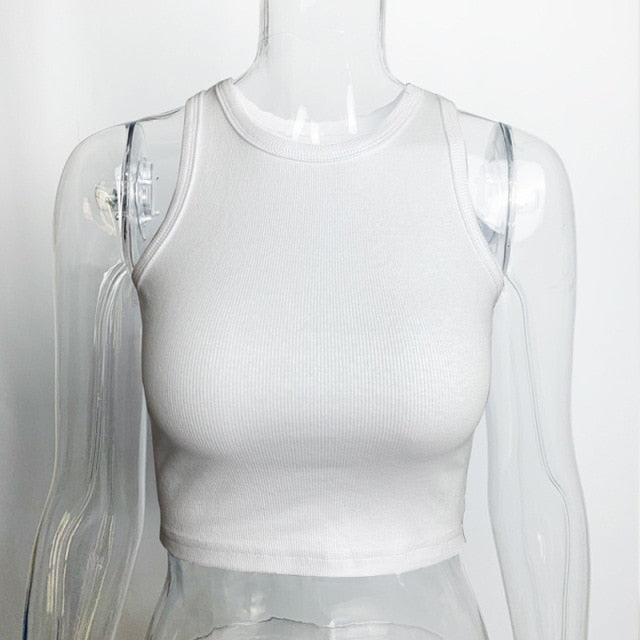 Ribbed Tank Top - short white / S - short white / L - short white / M - short white / XXL - short white / XL