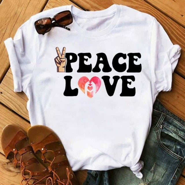 Peace Love T Shirt