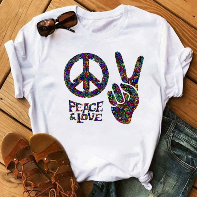 Peace Love T Shirt