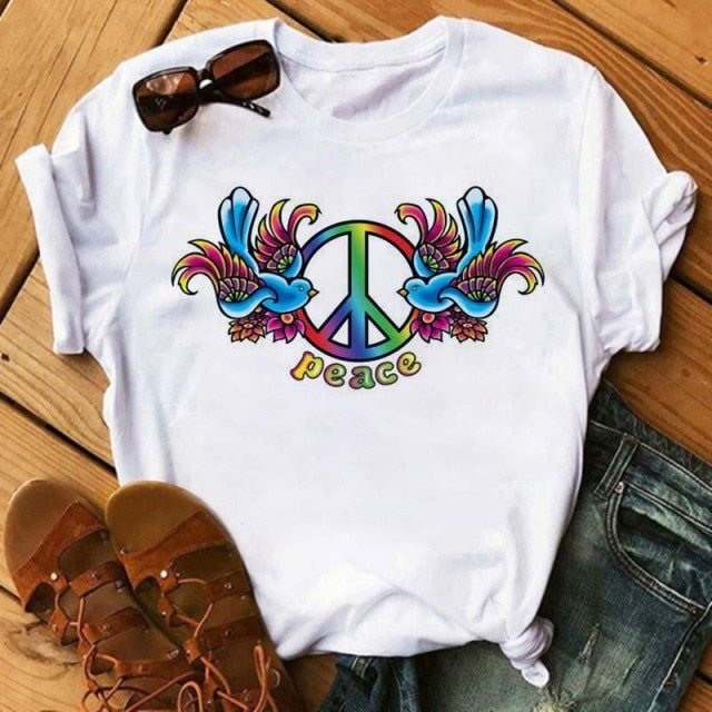 Peace Love T Shirt