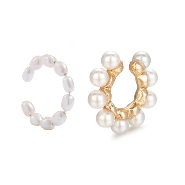 2021 Pearl Ear Cuff - 2pcs style 2