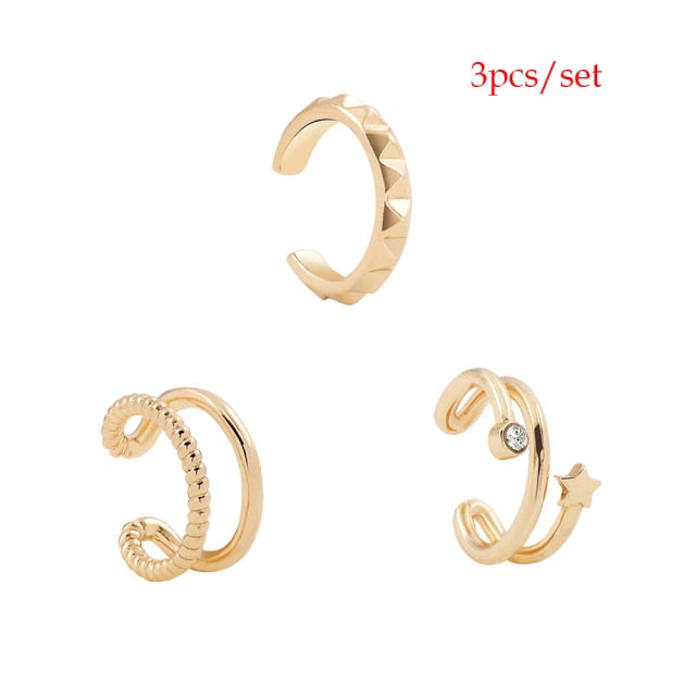 2021 Pearl Ear Cuff - 3pcs style 27