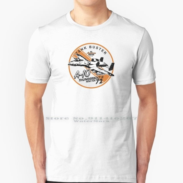 A - 10 Thunderbolt T Shirt - MTee-White / 6XL - MTee-White / 5XL